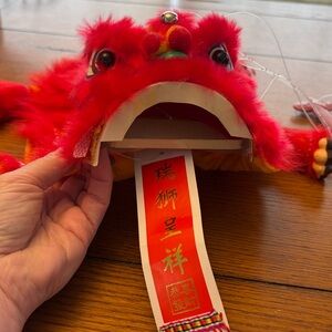 Purple Plush Chinese Lion Dance Puppet Marionette